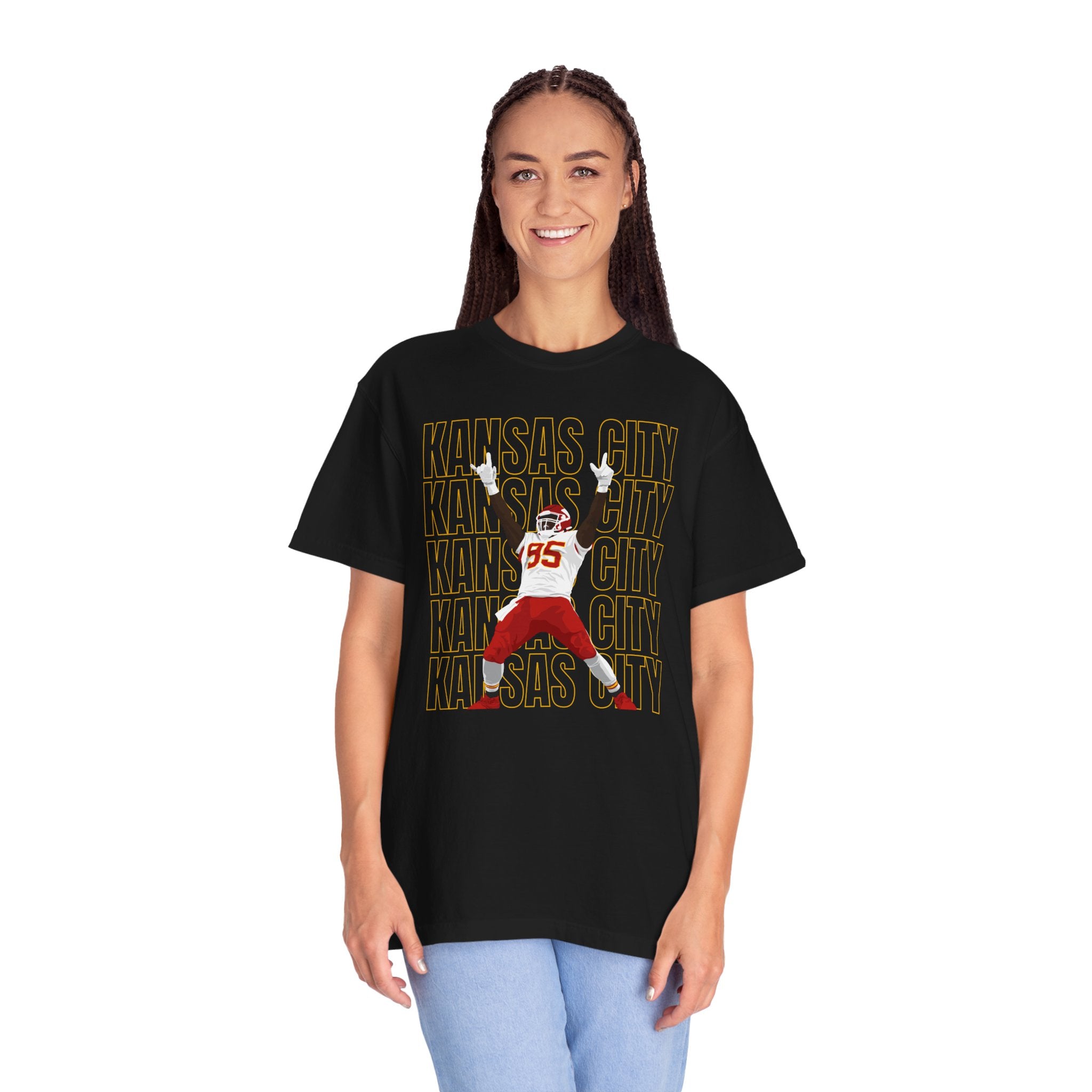 Kansas City Chris Jones Garment-Dyed T-Shirt